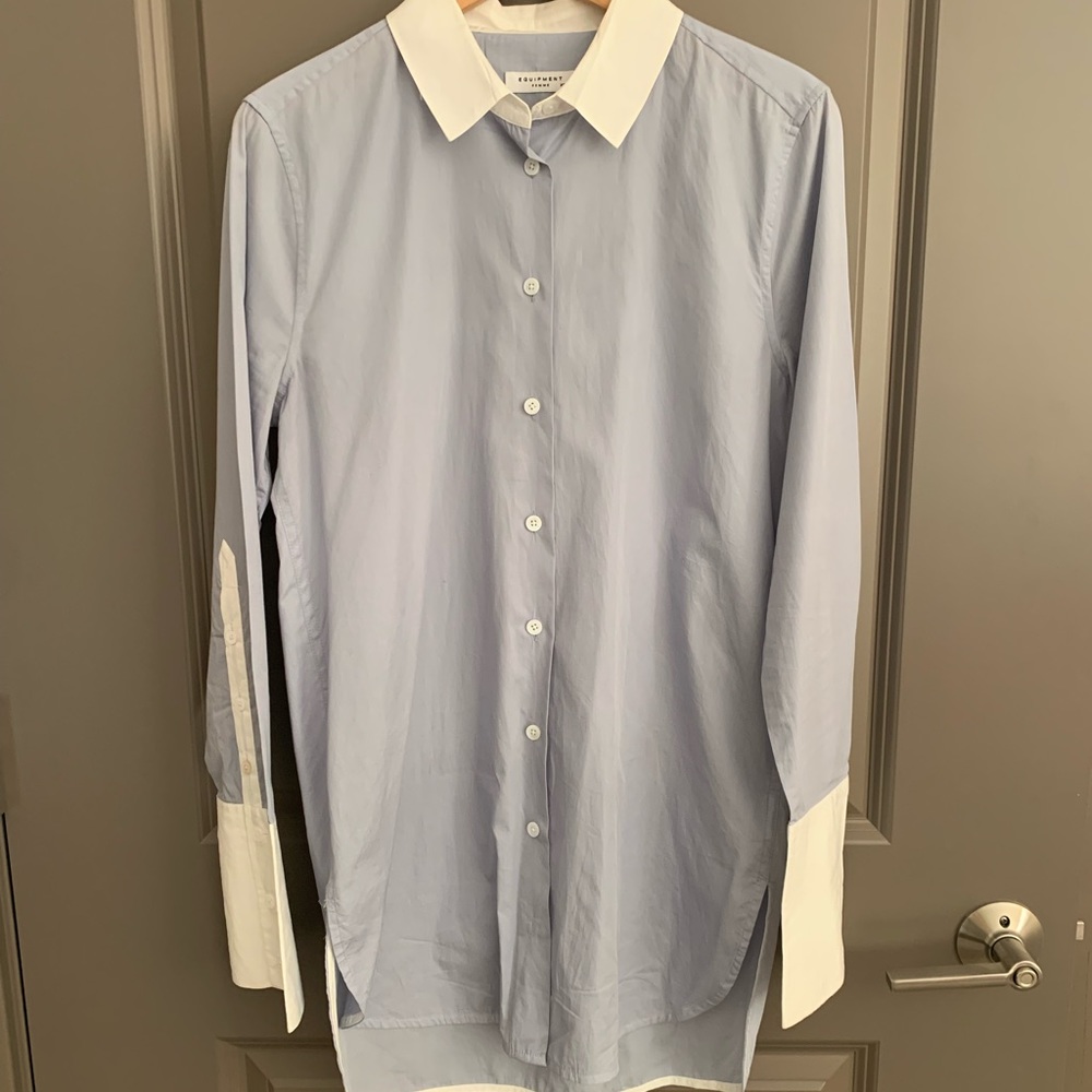 Equipment Women’s button down shirt, XS